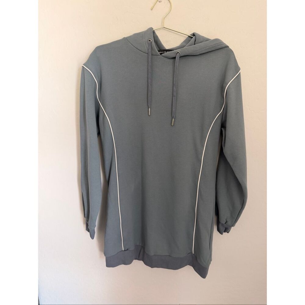 MANIÈRE DE VOIR Hoodie Oversized Relaxed Fit Sweater Dress Size 4